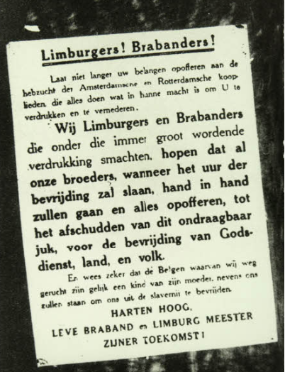 Pamflet opgehangen in Weert