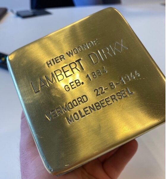 Struikelsteen Molenbeersel 2024