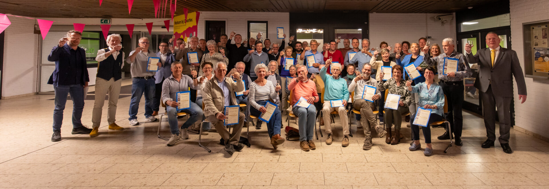 Alle geslaagden van de Weerterlogiecursus voorjaar 2025