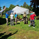 Re-enactment van het strijdtoneel van de Tweede Wereldoorlog op het terrein_1